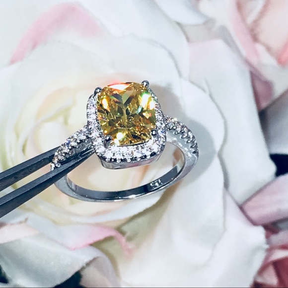 14k white gold diamond engagement ring wedding - Picture 2 of 8